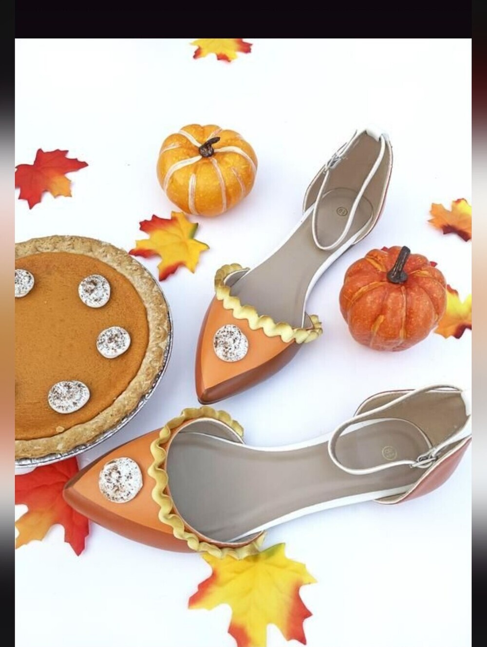 Shoe Bakery Limited Edition Pumpkin Pie Flats, Size 6.5